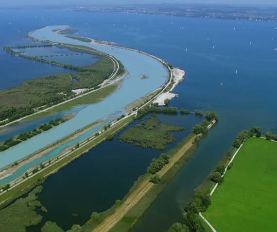 Der Rhein von oben